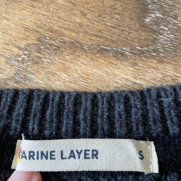 Marine Layer Delaney Pullover Charcoal 